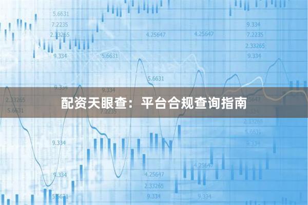配资天眼查:平台合规查询指南